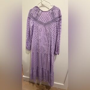 ASOS Lavender Eyelet Maxi Dress